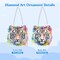 Tiger Diamond Painting Pendant Ornament for Adults Double Sided, Colorful Animal Diamond Art Hanging Pendant, DIY Special Crystal Diamond Gem Painting Board Kit for Window Home Decor